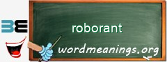 WordMeaning blackboard for roborant